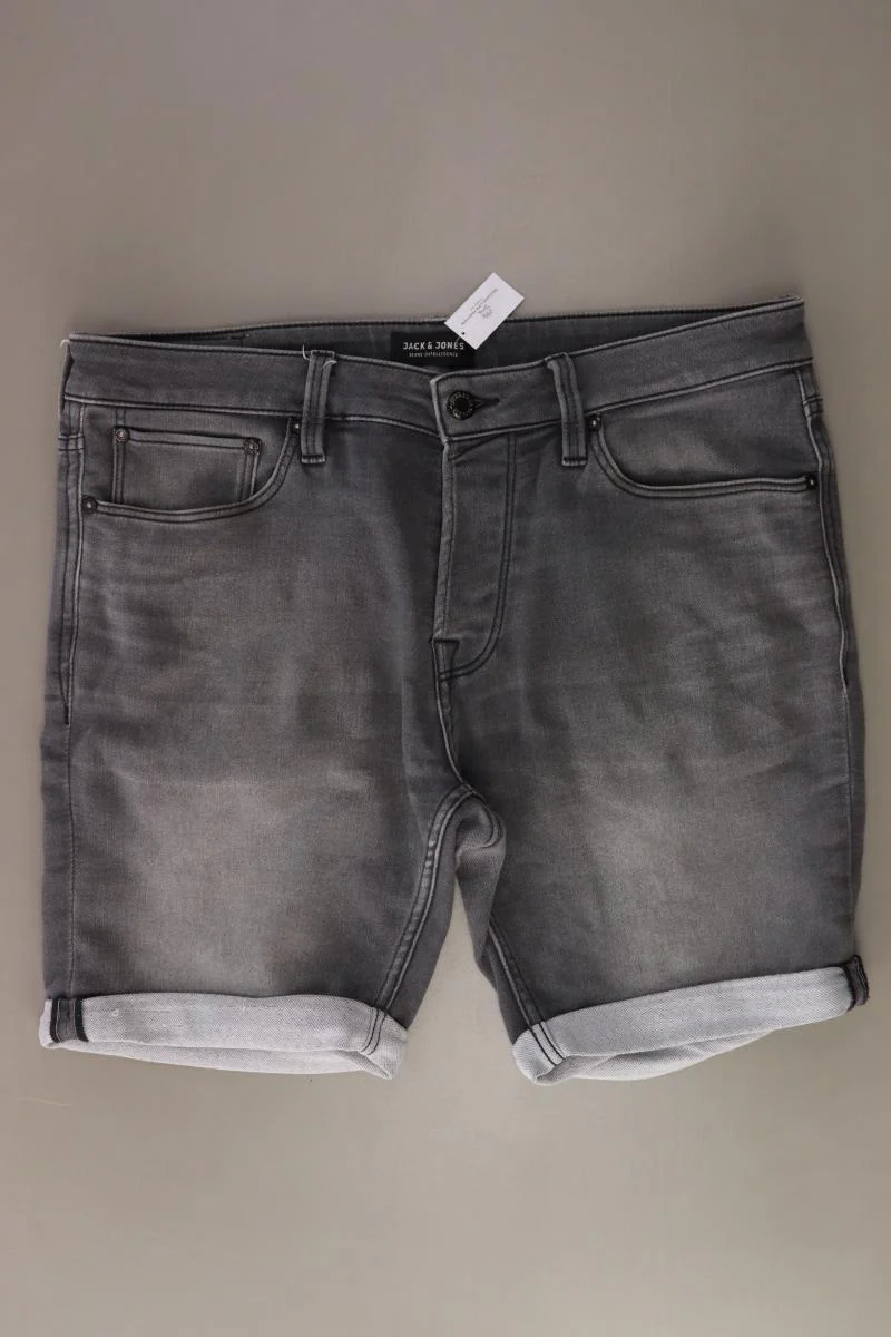 Jack & Jones Jeansshorts für Herren Gr. L grau aus Baumwolle