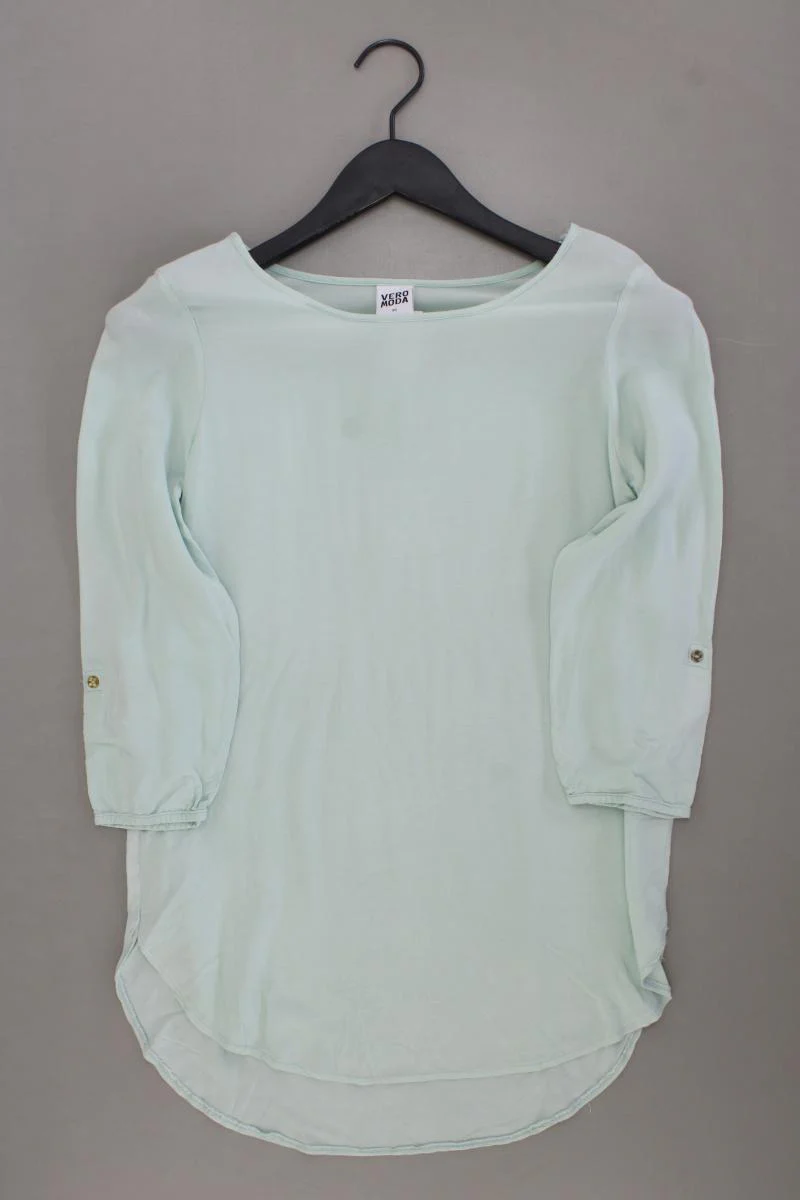 Vero Moda Classic Bluse Gr. XS 3/4 Ärmel blau aus Viskose
