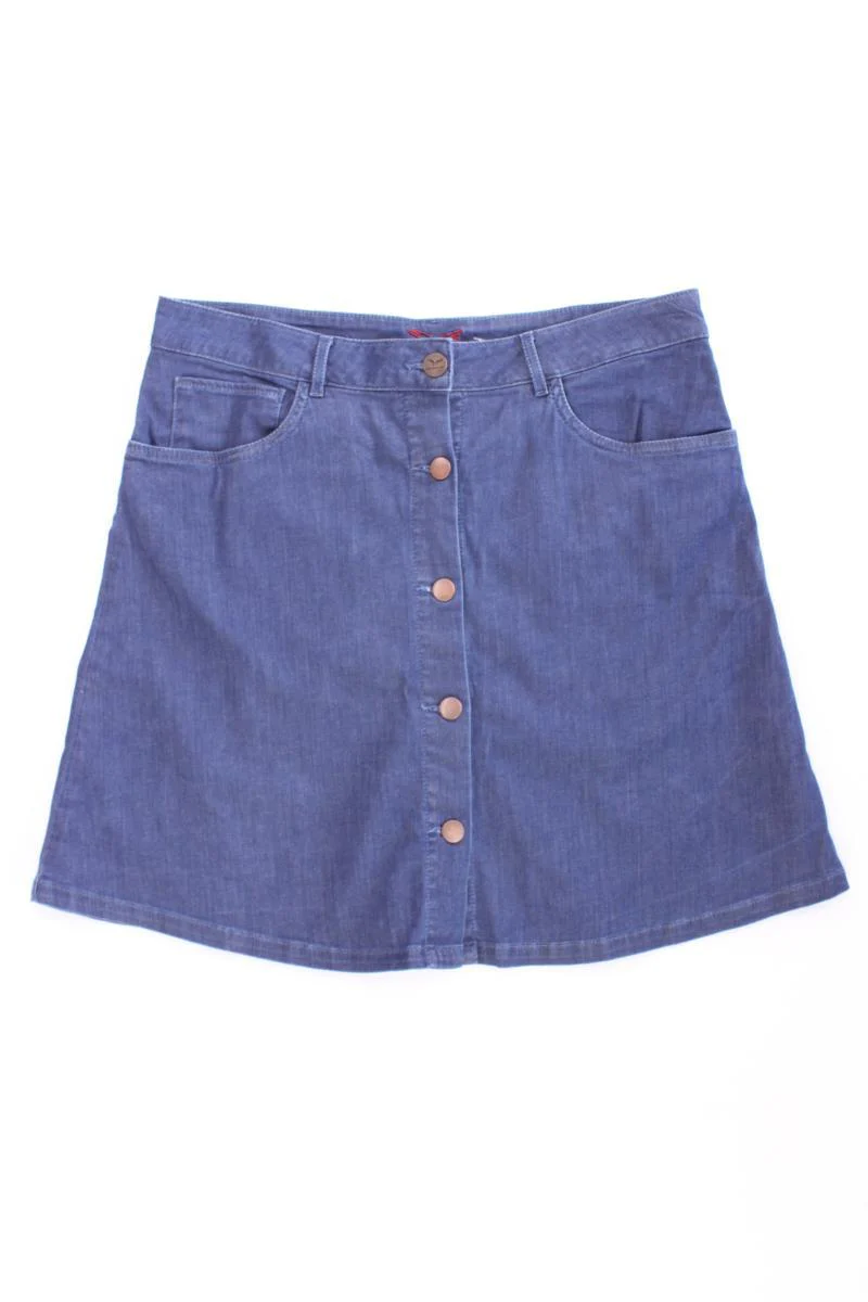 Feuervogl Jeansrock Modell Sonia Gr. 38 blau aus Baumwolle