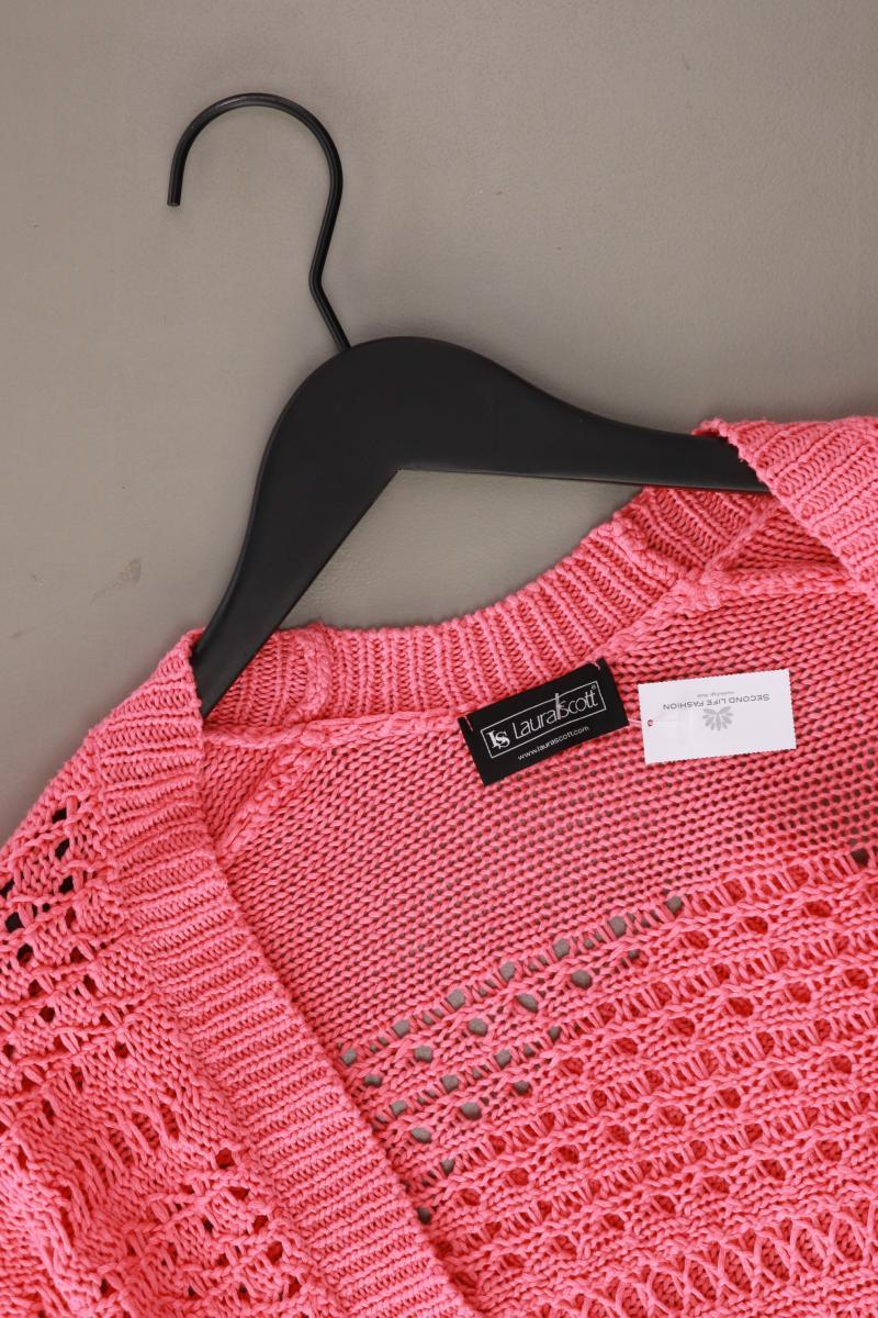 Laura Scott Strickjacke Gr. 32/34 3/4 Ärmel pink aus Polyacryl - Image 3