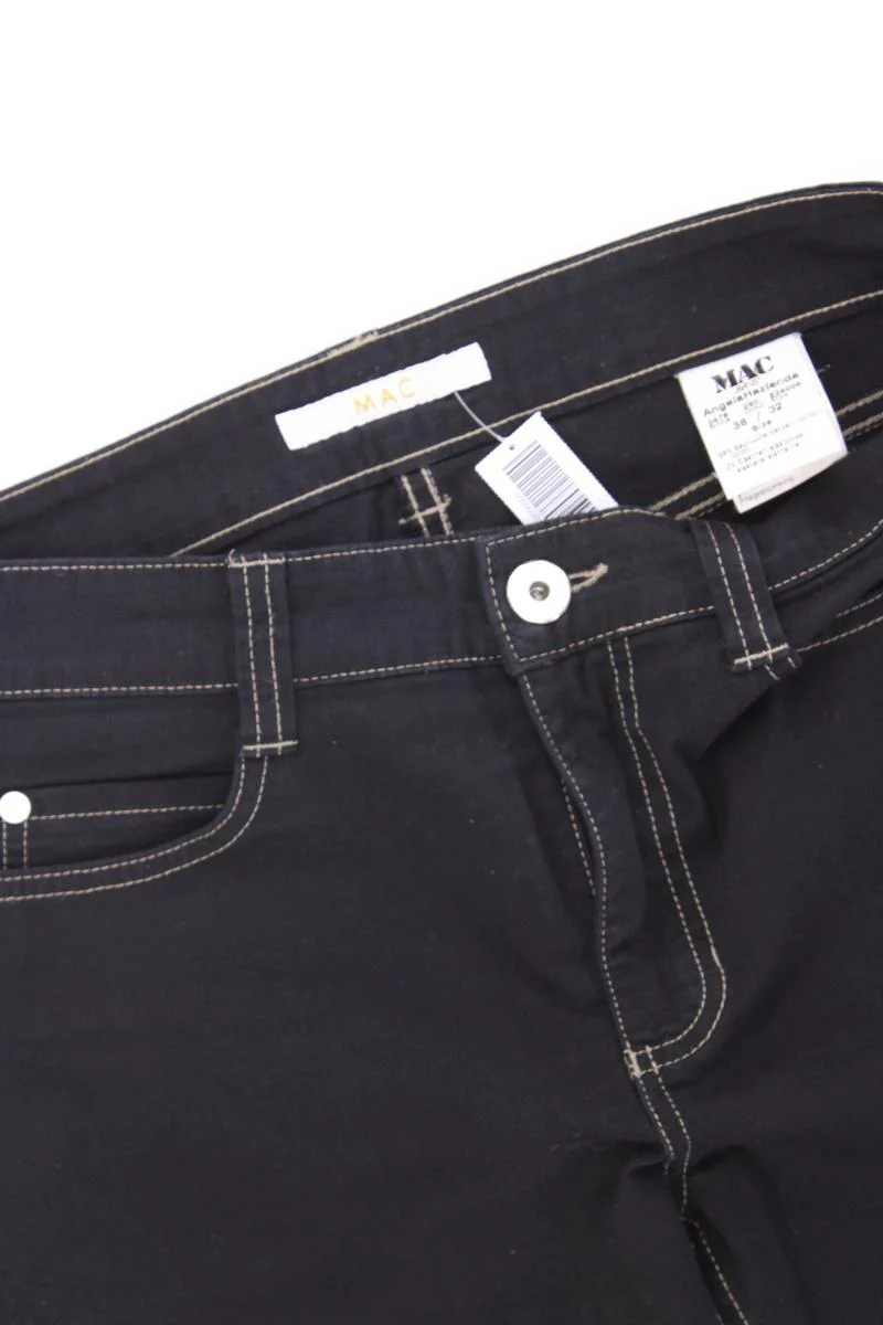 MAC Straight Jeans Gr. 38/L32 Modell Angela Hazienda schwarz aus Baumwolle - Image 2