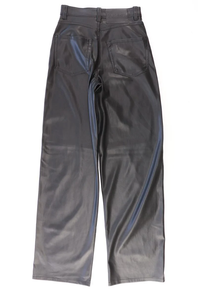 Bershka Kunstlederhose Gr. XS schwarz - Image 2