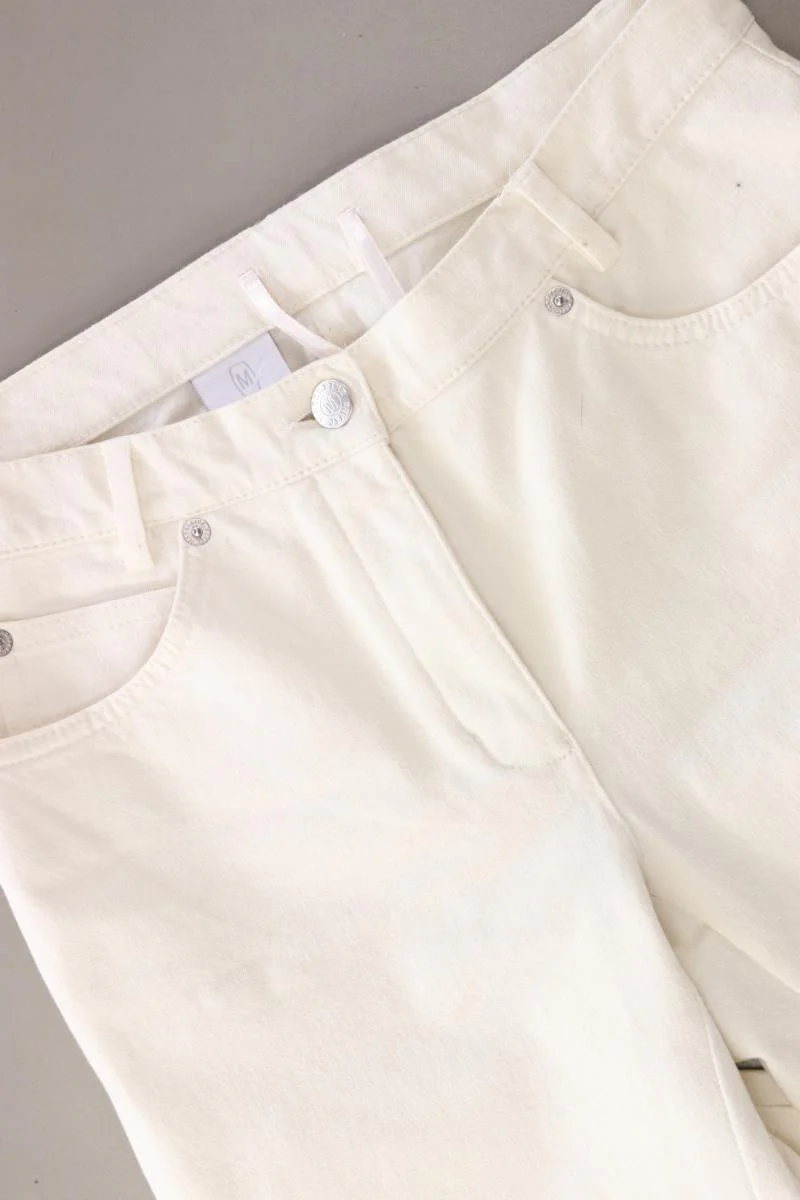 Madeleine Straight Jeans Gr. Kurzgröße 18 creme aus Baumwolle - Image 3