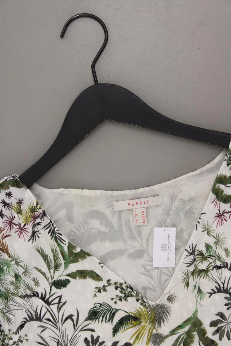 Esprit Oversize-Bluse Gr. 40 mit Blumenmuster 3/4 Ärmel mehrfarbig aus Polyester - Image 2