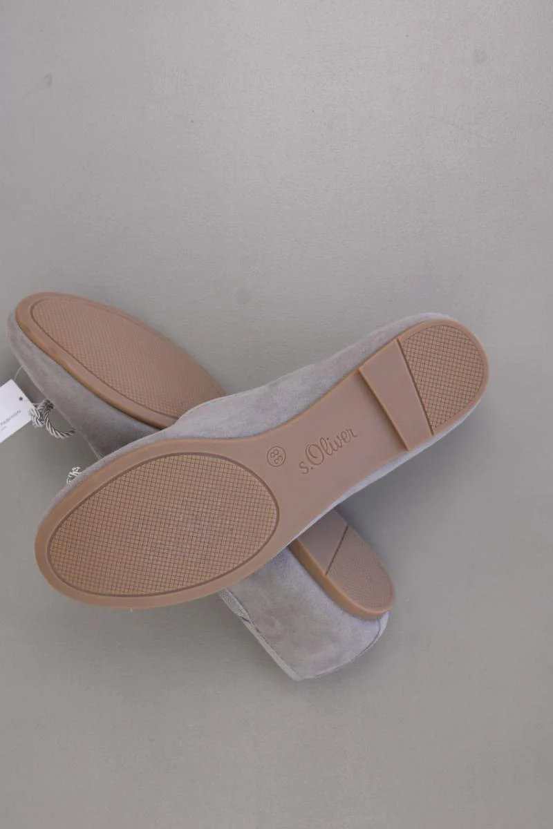 s.Oliver Ballerinas Gr. 38 neuwertig grau - Image 3
