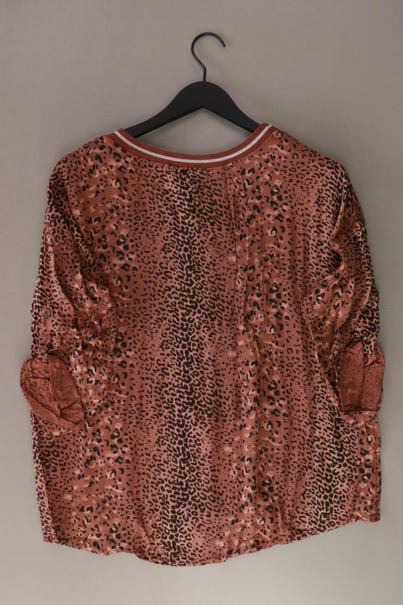Zabaione Oversize-Bluse Gr. S/M mit Tierdruck 3/4 Ärmel braun aus Viskose - Image 2
