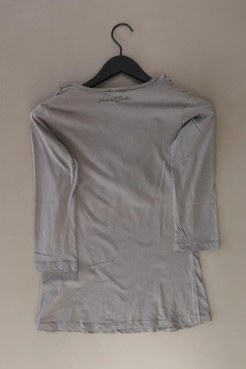 Freeman T. Porter Shirt mit V-Ausschnitt Gr. S 3/4 Ärmel grau aus Baumwolle - Image 2