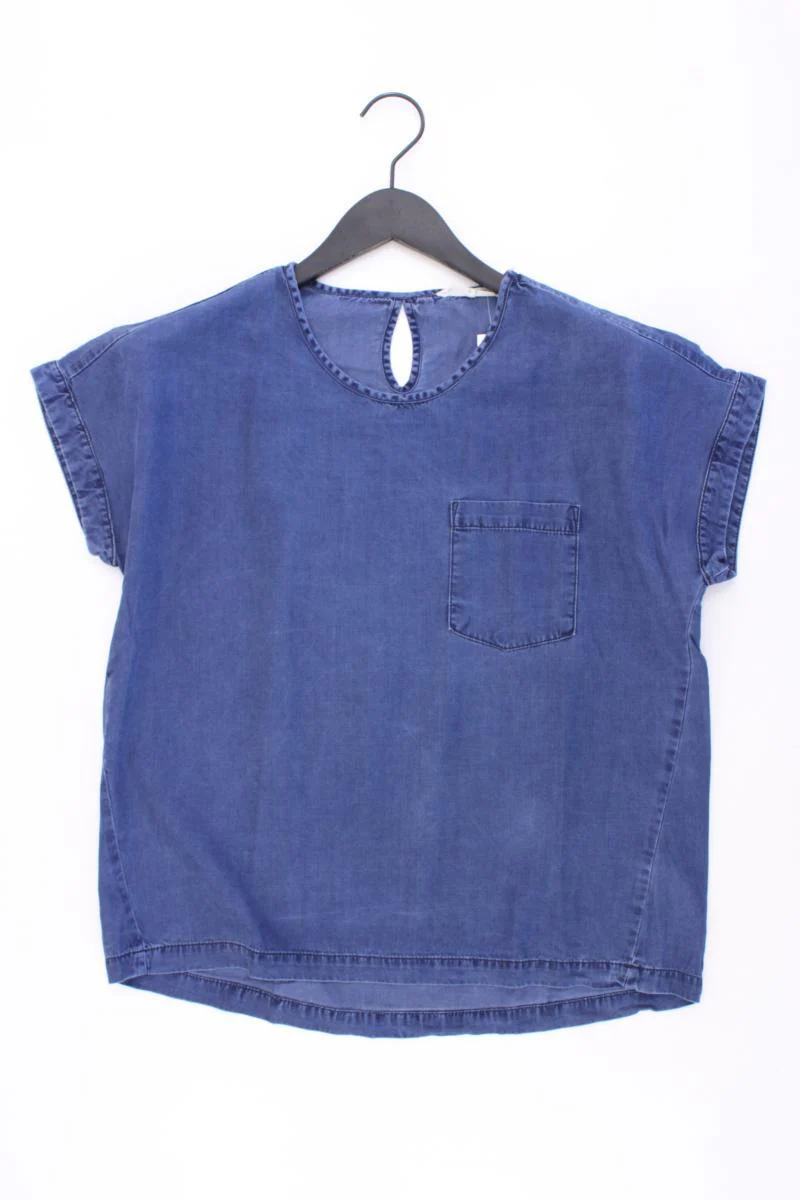 Recolution Bluse Gr. M Kurzarm blau aus TENCEL