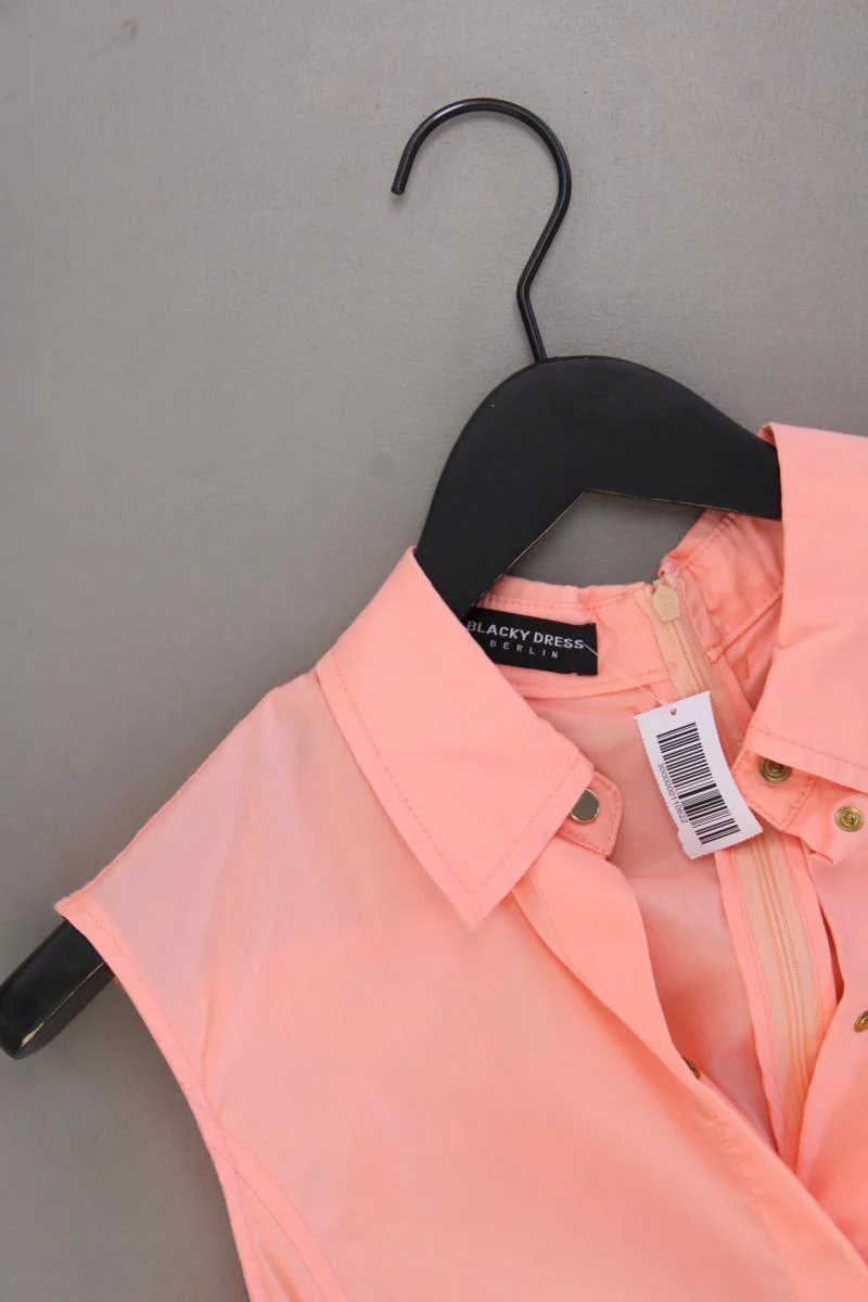Blacky Dress Bleistiftkleid Gr. 38 Ärmellos orange aus Baumwolle - Image 2