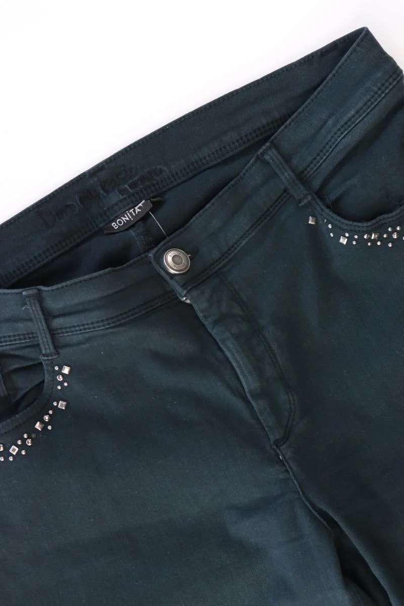 Bonita Straight Jeans Gr. 42 grün aus Baumwolle - Image 3