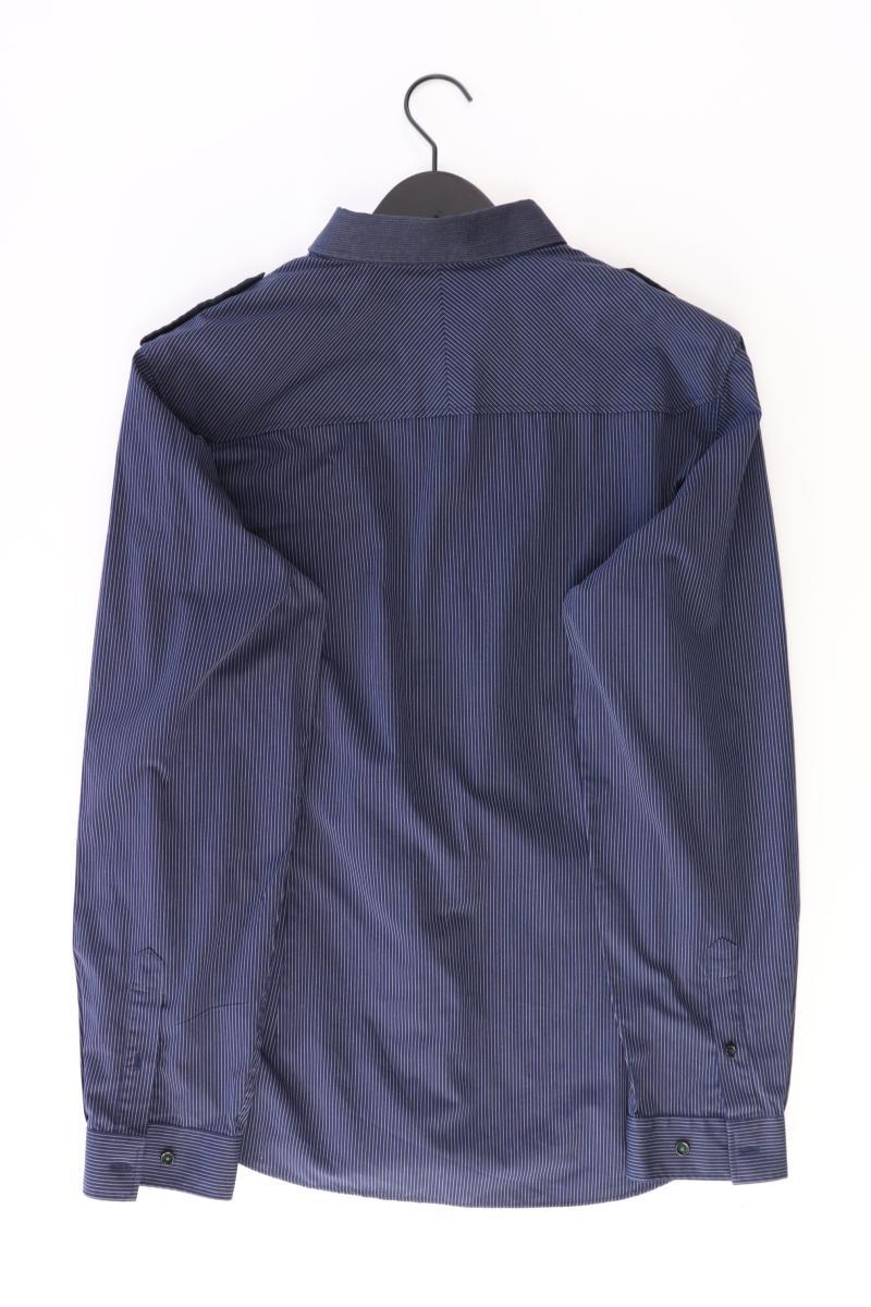next Langarmhemd für Herren Gr. L gestreift blau aus Baumwolle - Image 2