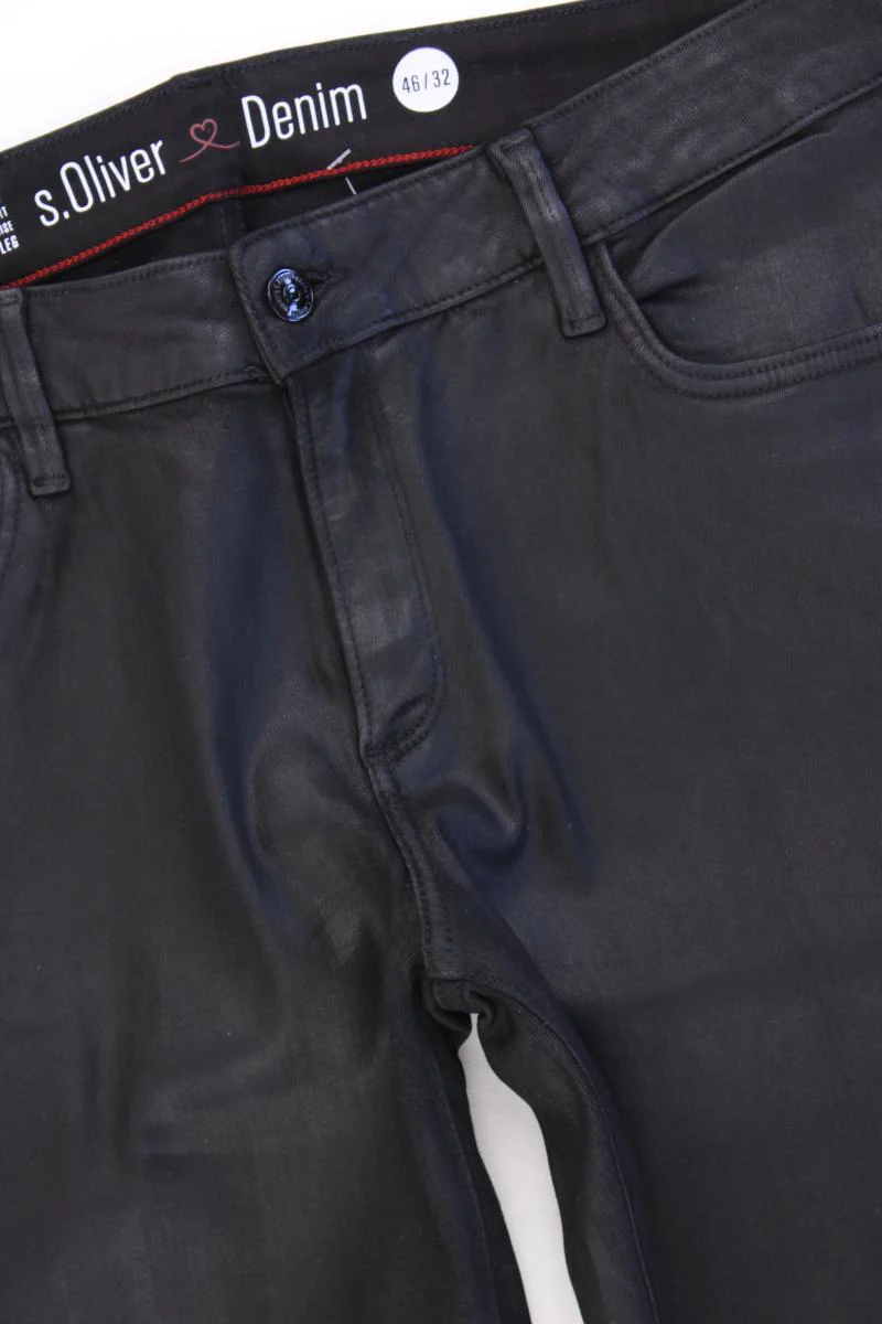 s.Oliver Five-Pocket-Hose Gr. 46/L32 neuwertig schwarz aus Modal - Image 2