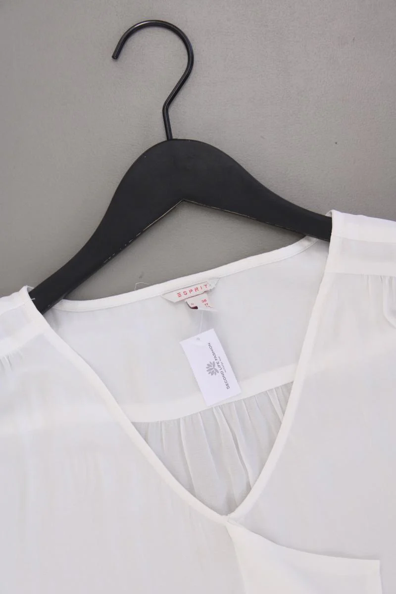 Esprit Chiffonbluse Gr. 38 Ärmellos creme - Image 2