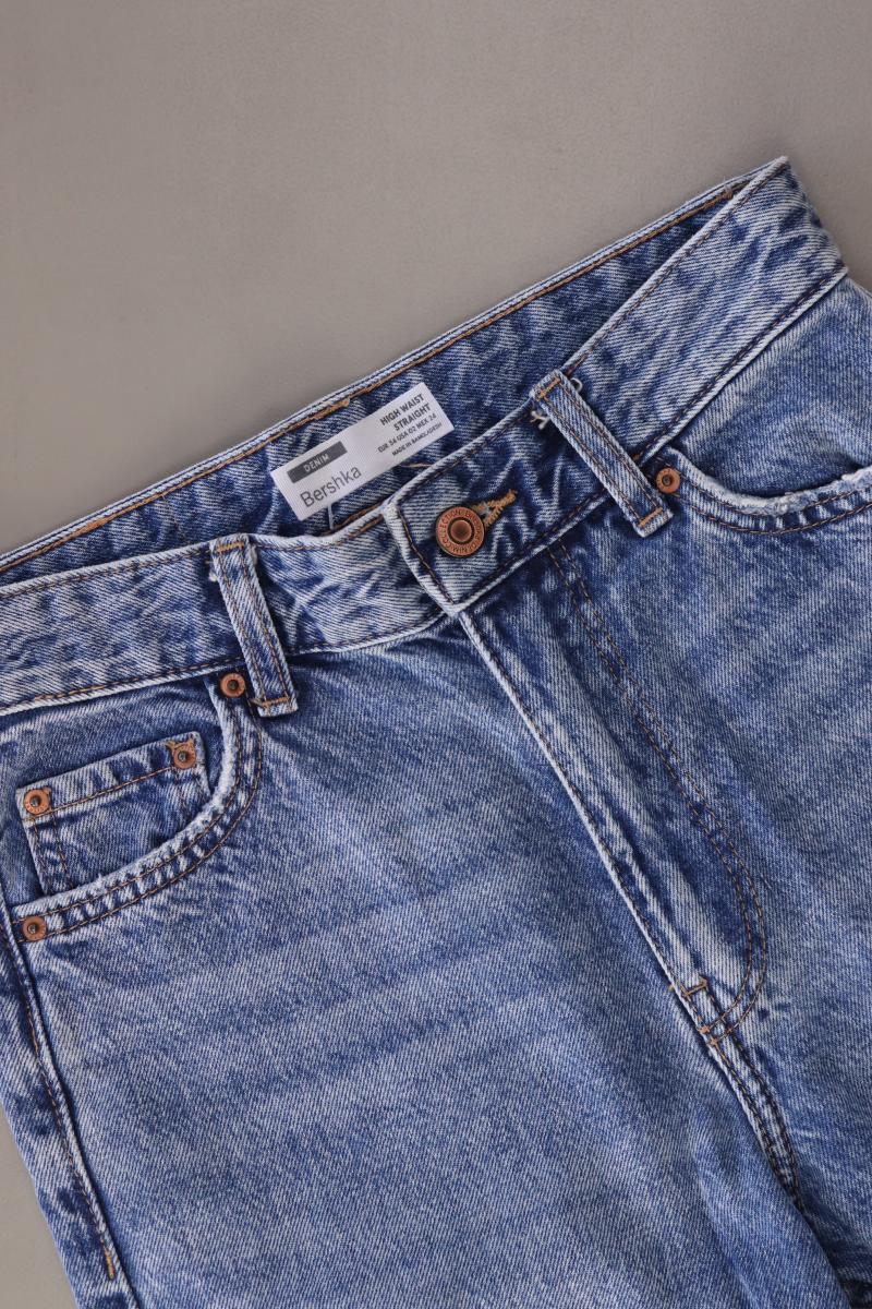 Bershka Straight Jeans Gr. 34 blau aus Baumwolle - Image 3