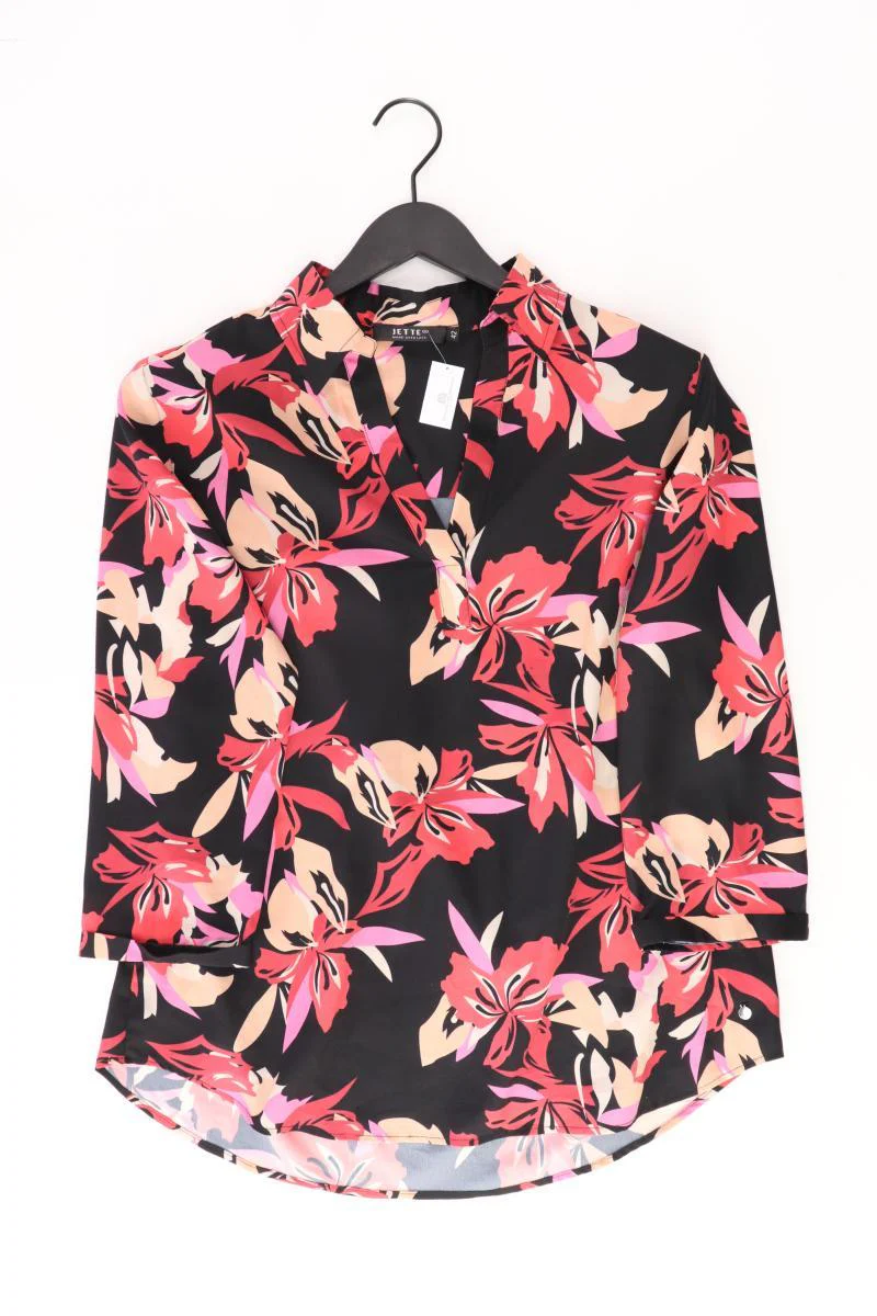Jette Regular Bluse Gr. 42 3/4 Ärmel schwarz aus Polyester