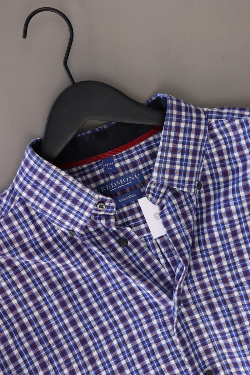 Redmond Karohemd für Herren Gr. XL kariert Langarm blau aus Baumwolle - Image 3