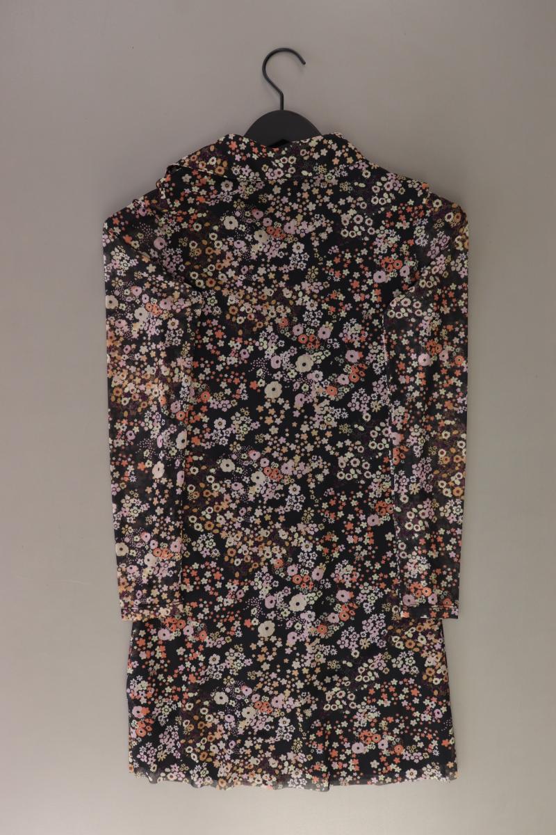 Stradivarius Polokleid Gr. S mit Blumenmuster 3/4 Ärmel schwarz aus Polyester - Image 2