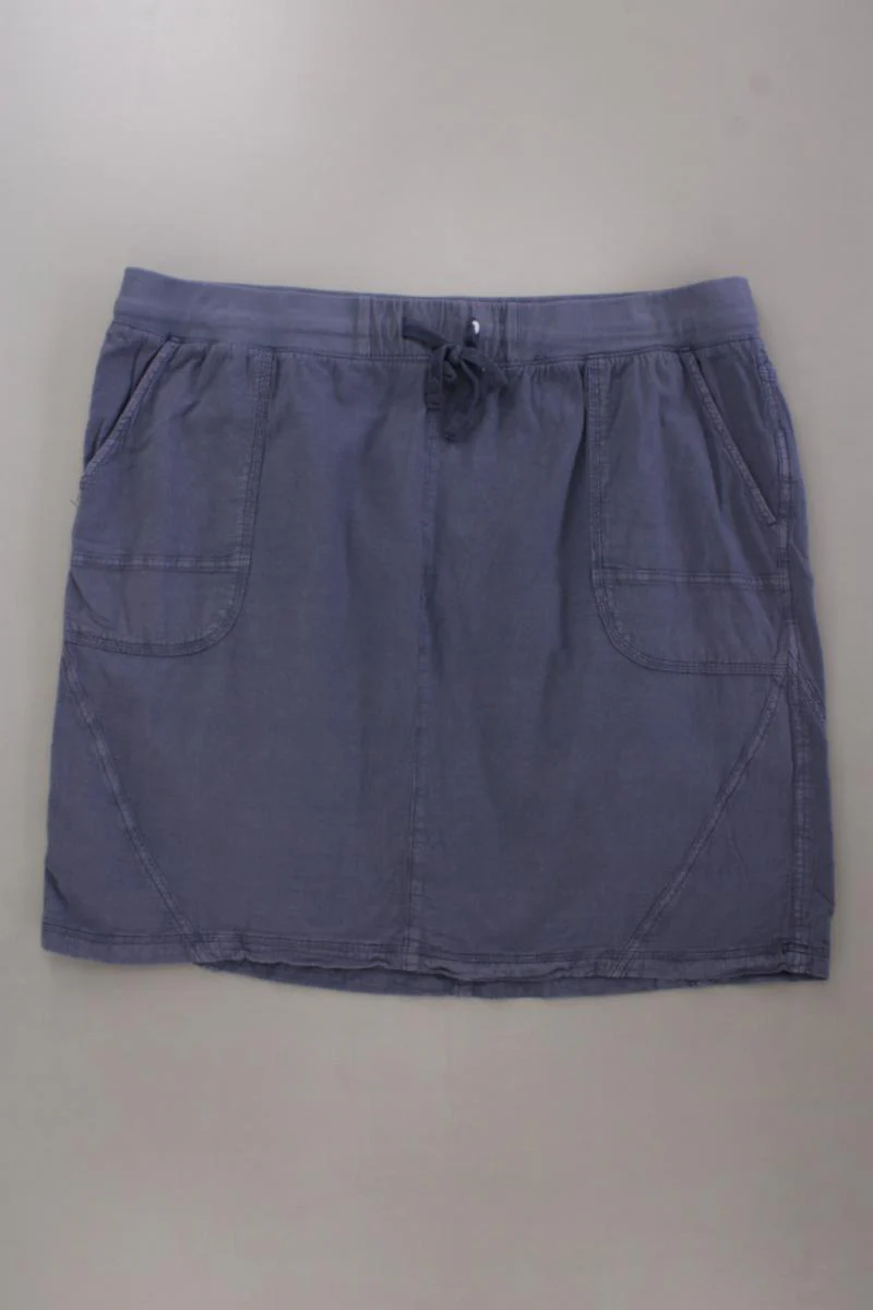 Zizzi Rock Gr. 50/52 blau aus Baumwolle