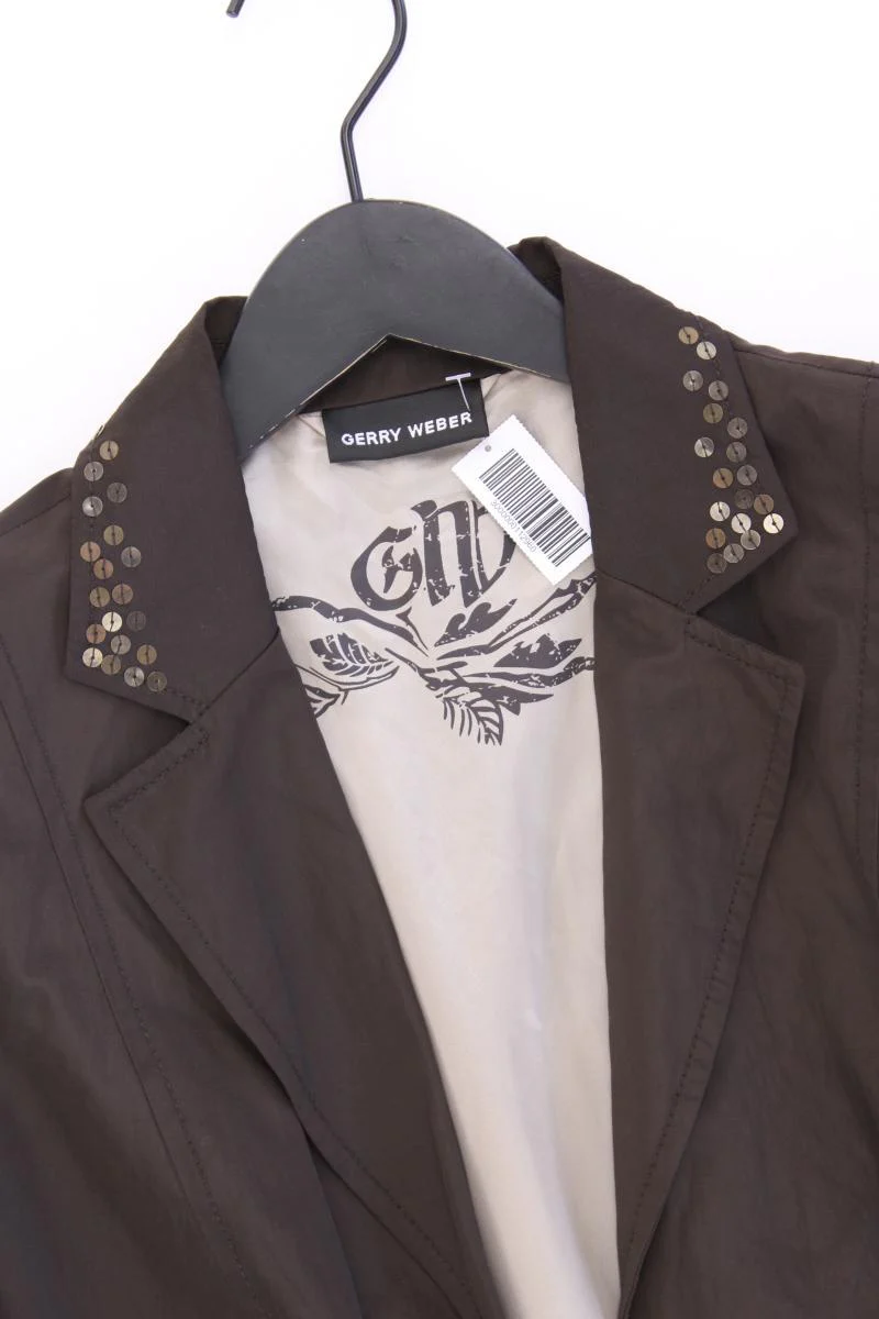 Gerry Weber Classic Blazer Gr. 42 mit Pailletten braun aus Polyester - Image 2
