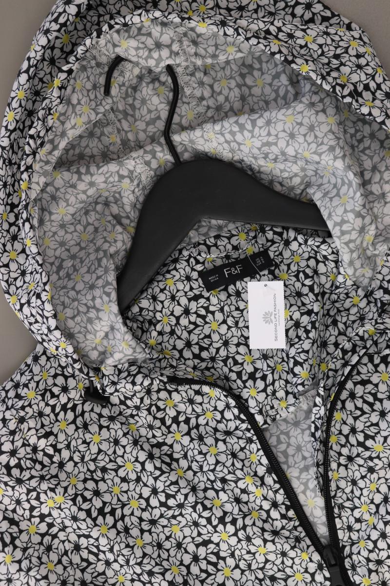 F&F Kapuzenmantel Gr. S mit Blumenmuster grau aus Polyester - Image 3