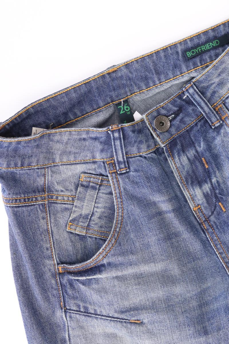 Benetton Boyfriend Jeans Gr. W26 blau aus Baumwolle - Image 3