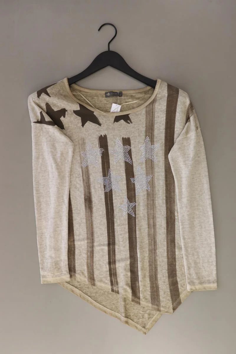 Decay Longsleeve-Shirt Gr. S Langarm braun aus Viskose