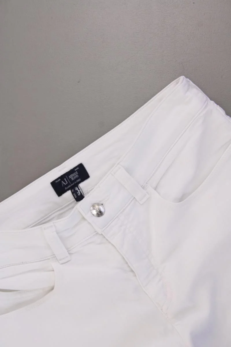 Armani Jeans Hose Gr. W28 weiß aus Baumwolle - Image 2