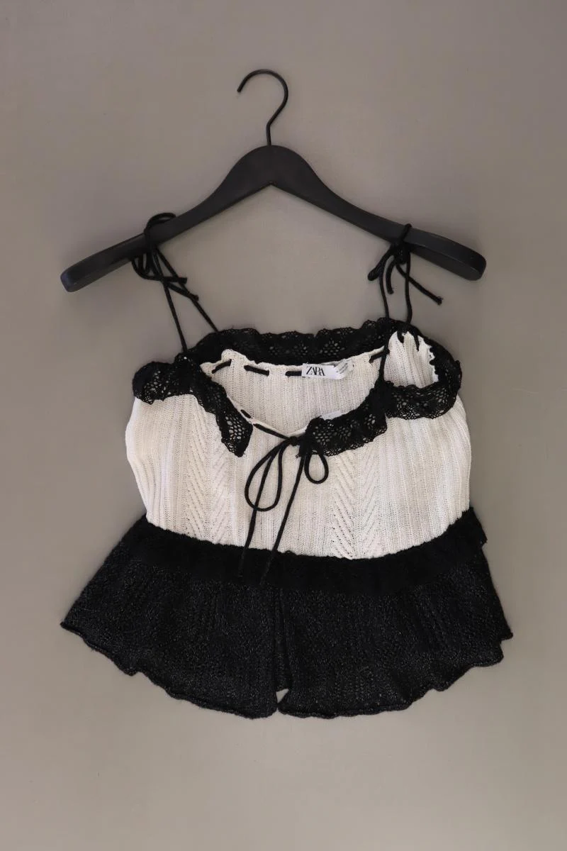 Zara Stricktop Gr. M creme aus Viskose