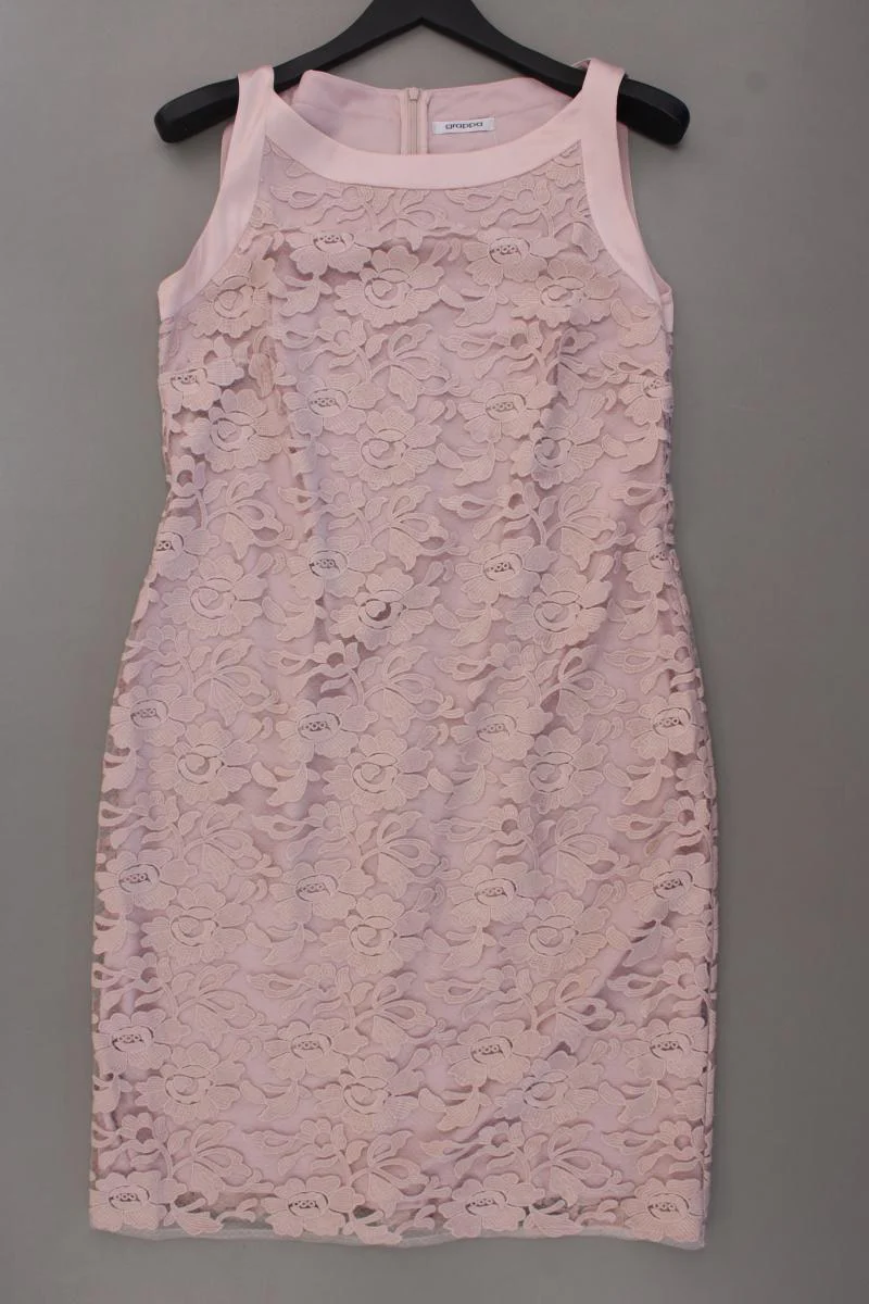 grappa Spitzenkleid Gr. 42 Ärmellos rosa aus Viskose