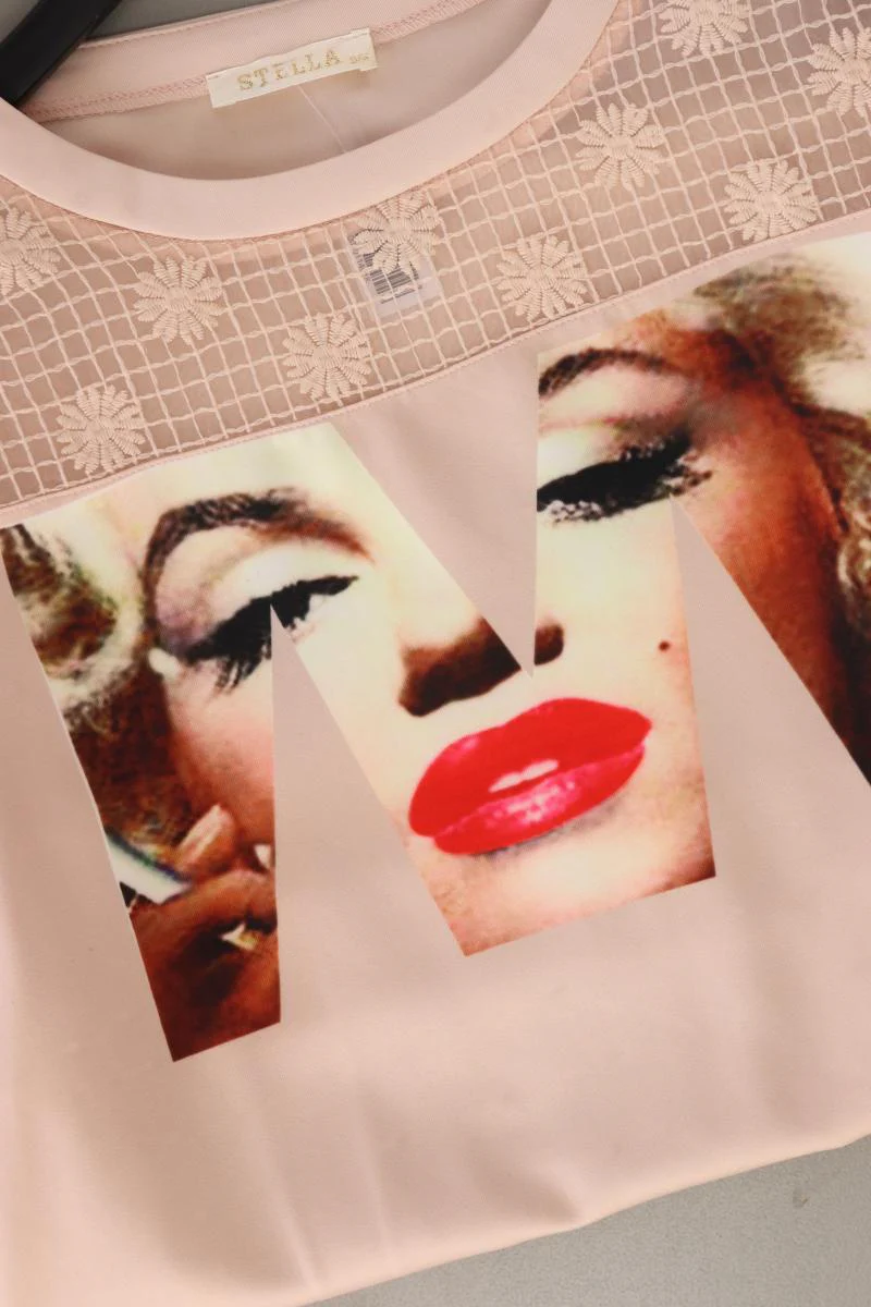 Stella Pullover mit Druck Gr. S/M rosa aus Polyester - Image 4