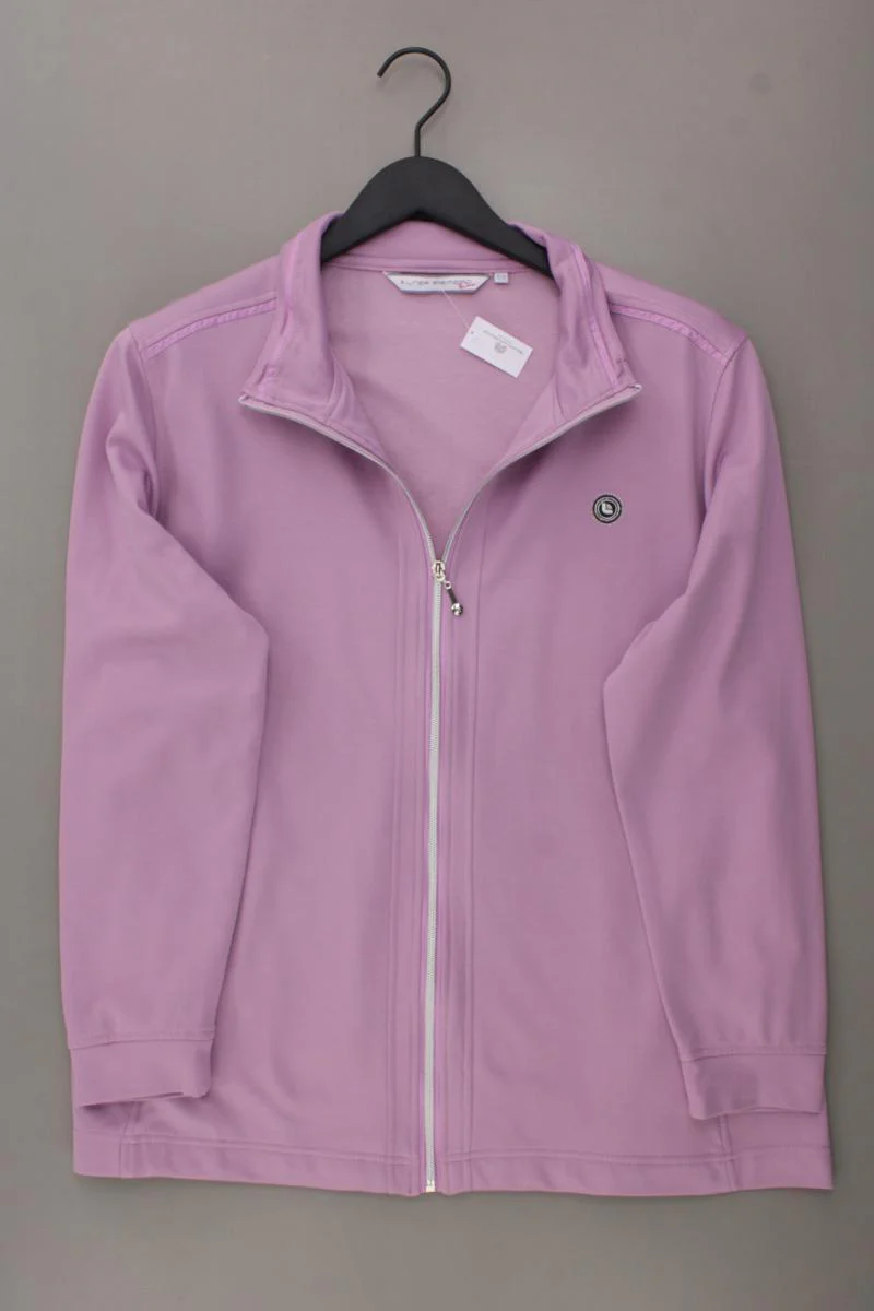 LINEA PRIMERO Classic Cardigan Gr. 48 Langarm lila aus Polyester