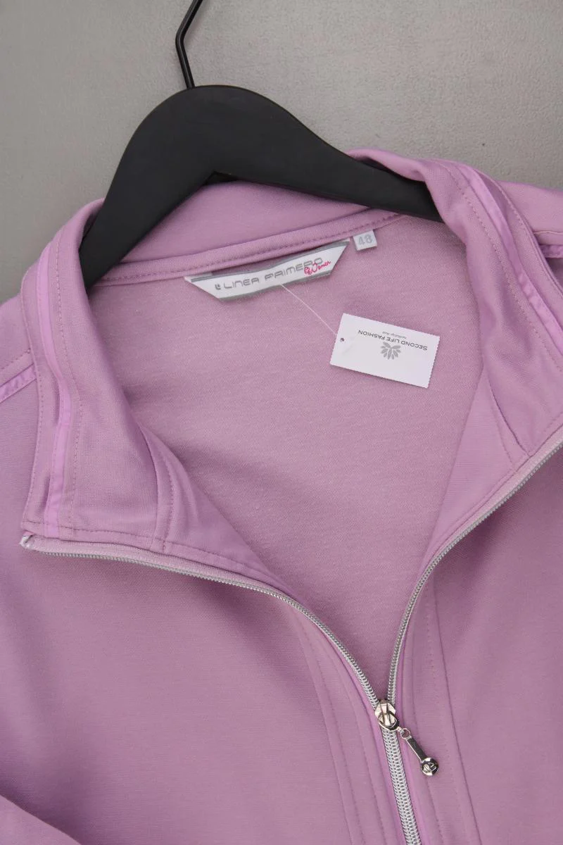 LINEA PRIMERO Classic Cardigan Gr. 48 Langarm lila aus Polyester - Image 2