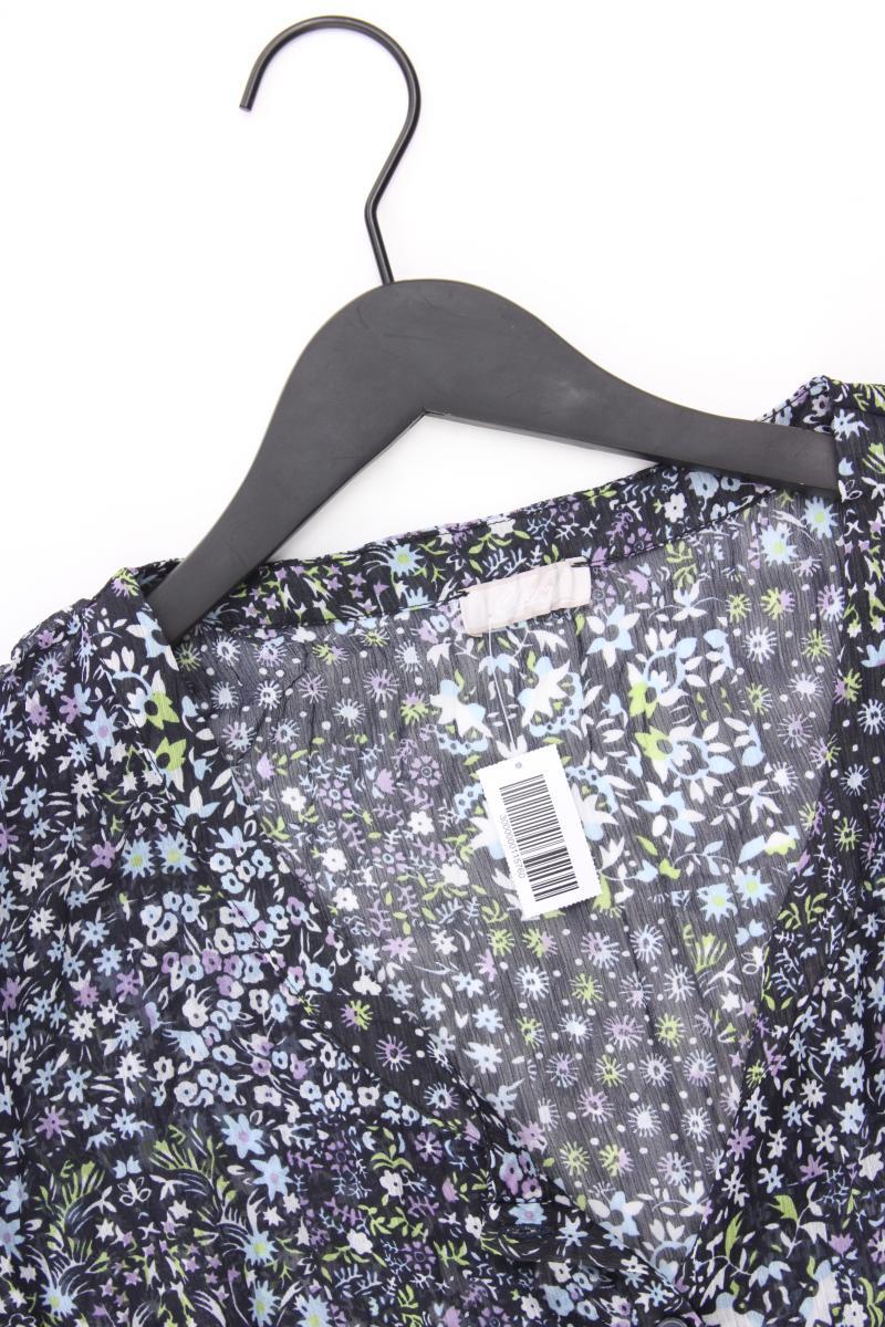 Cheer Kurzarmbluse Gr. 42 mit Blumenmuster blau aus Polyester - Image 2