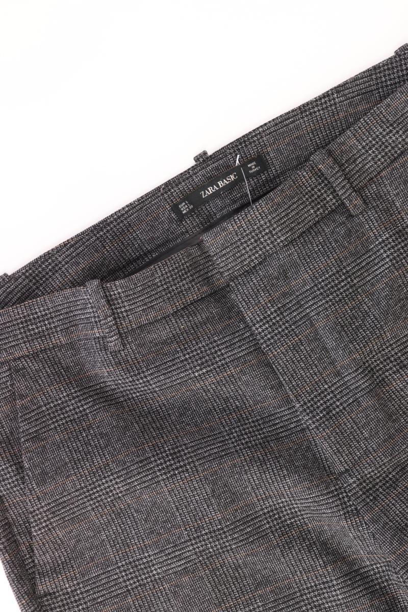 Zara Stoffhose Gr. L hahnentritt grau aus Baumwolle - Image 3