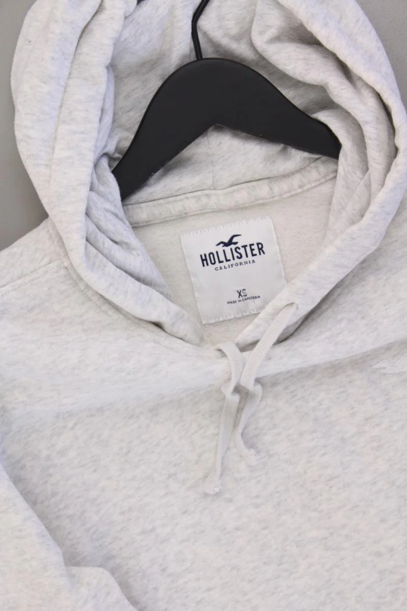 Hollister Hoodie für Herren Gr. XS grau aus Baumwolle - Image 2