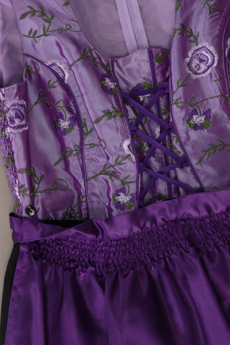 Dirndl Gr. Kurzgröße 20 Ärmellos lila aus Polyester - Image 4