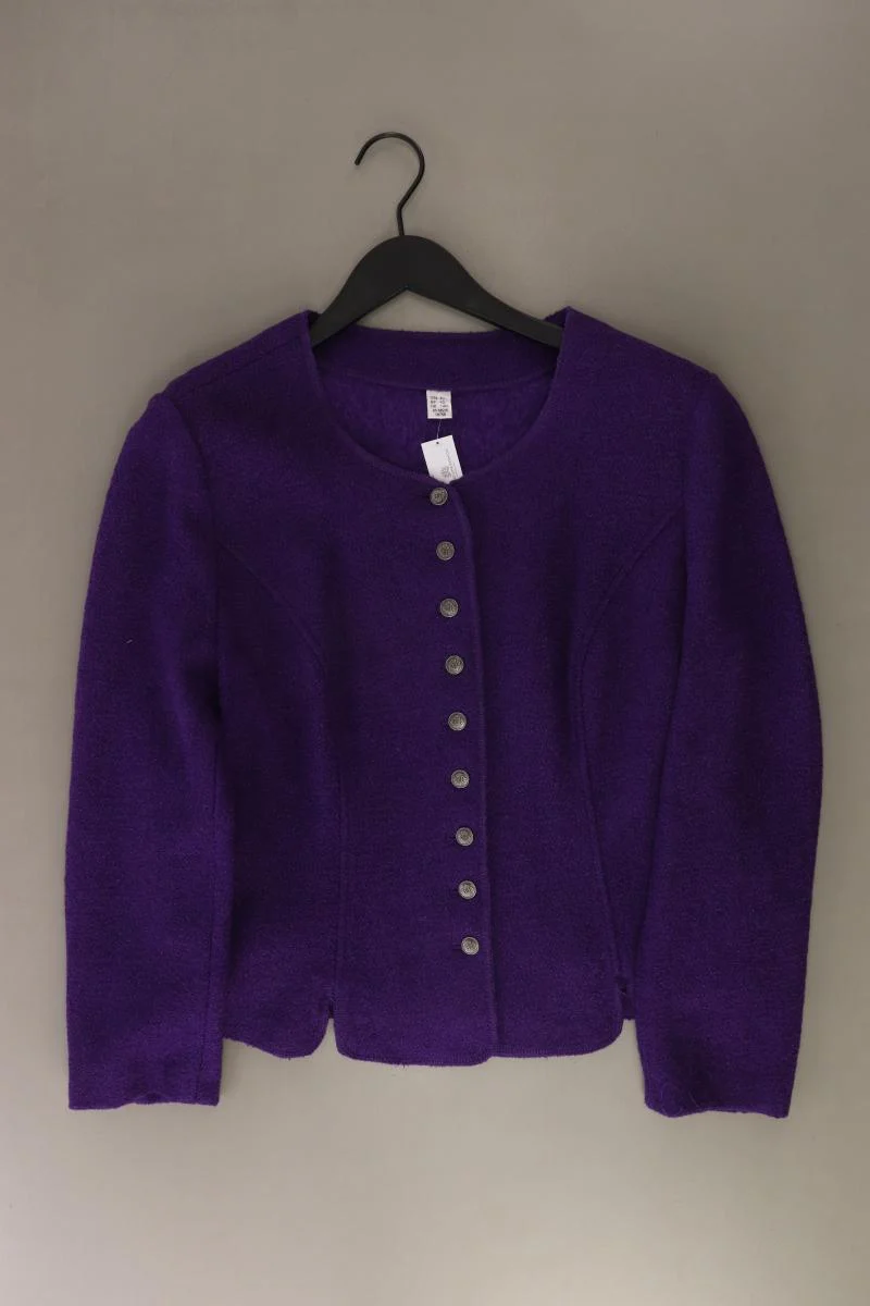 Trachtenjanker Gr. 40 Langarm lila aus Viskose