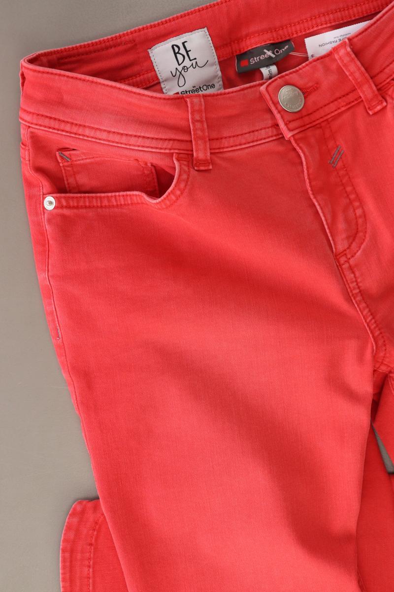 Street One Straight Jeans Gr. W27 rot aus Baumwolle - Image 5