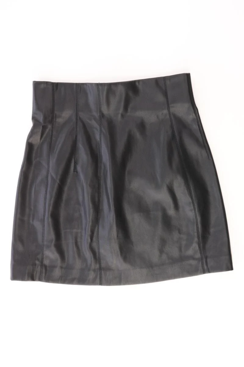 Zara Kunstlederrock Gr. S schwarz