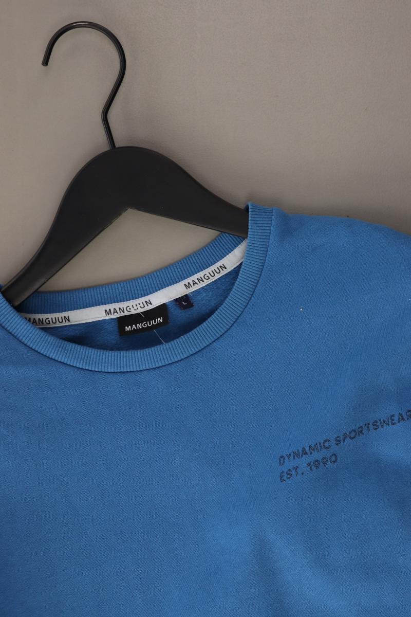 Manguun Langarmpullover für Herren Gr. L blau - Image 3