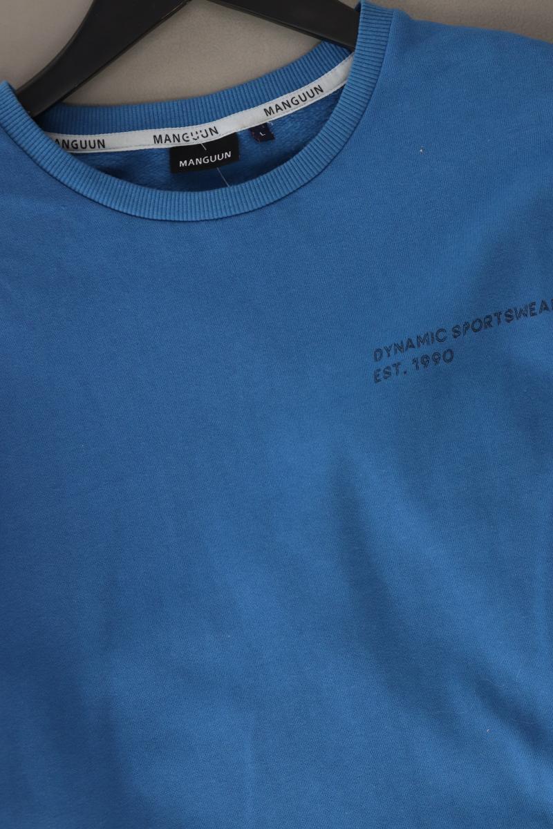Manguun Langarmpullover für Herren Gr. L blau - Image 4