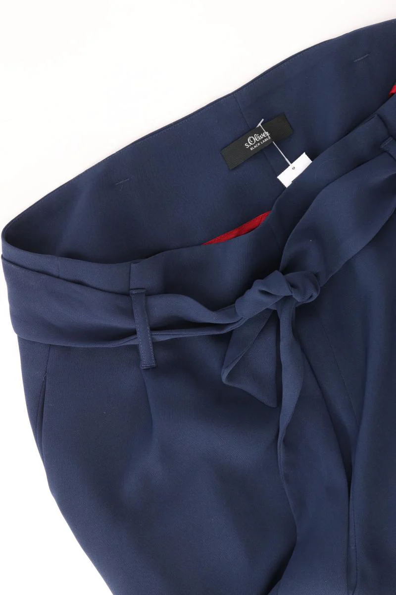 s.Oliver Black Label Hose Gr. 38 mit Gürtel blau aus Polyester - Image 3