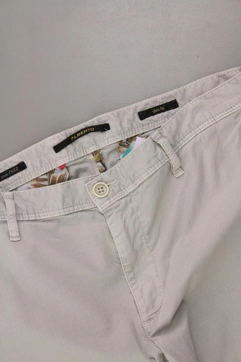Alberto Stoffhose für Herren Gr. W33/L34 creme aus Baumwolle - Image 2