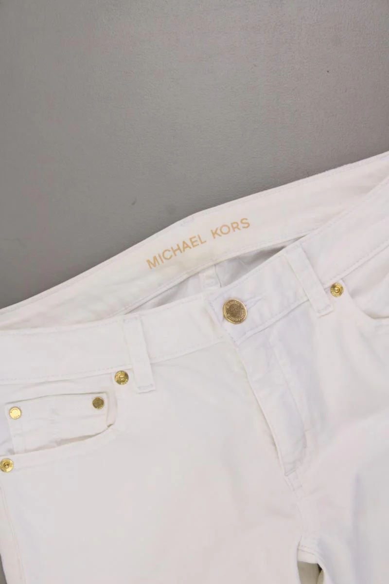 Michael Kors Five-Pocket-Hose Gr. 34 weiß aus Baumwolle - Image 2