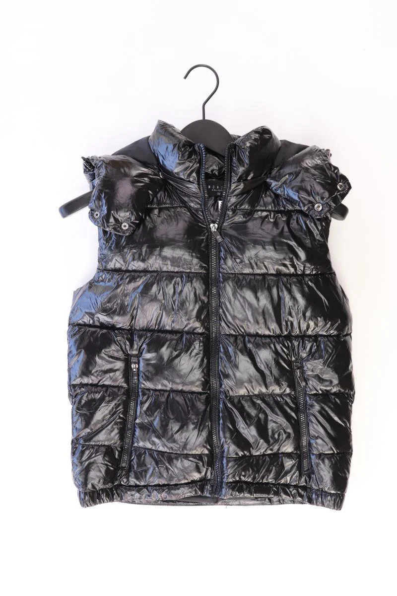 Mohito Kapuzenweste Gr. 32 schwarz aus Polyester