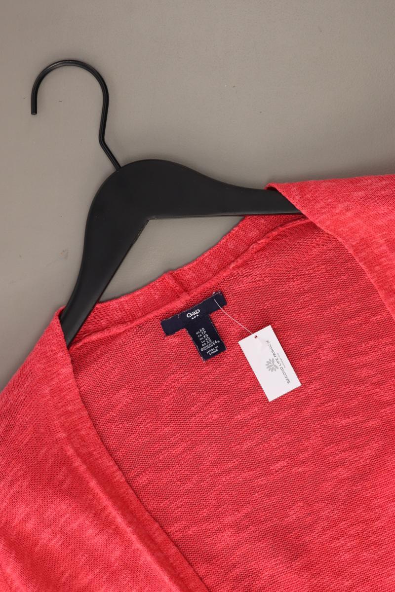 GAP Strickjacke Gr. XS Langarm rot aus Leinen - Image 3