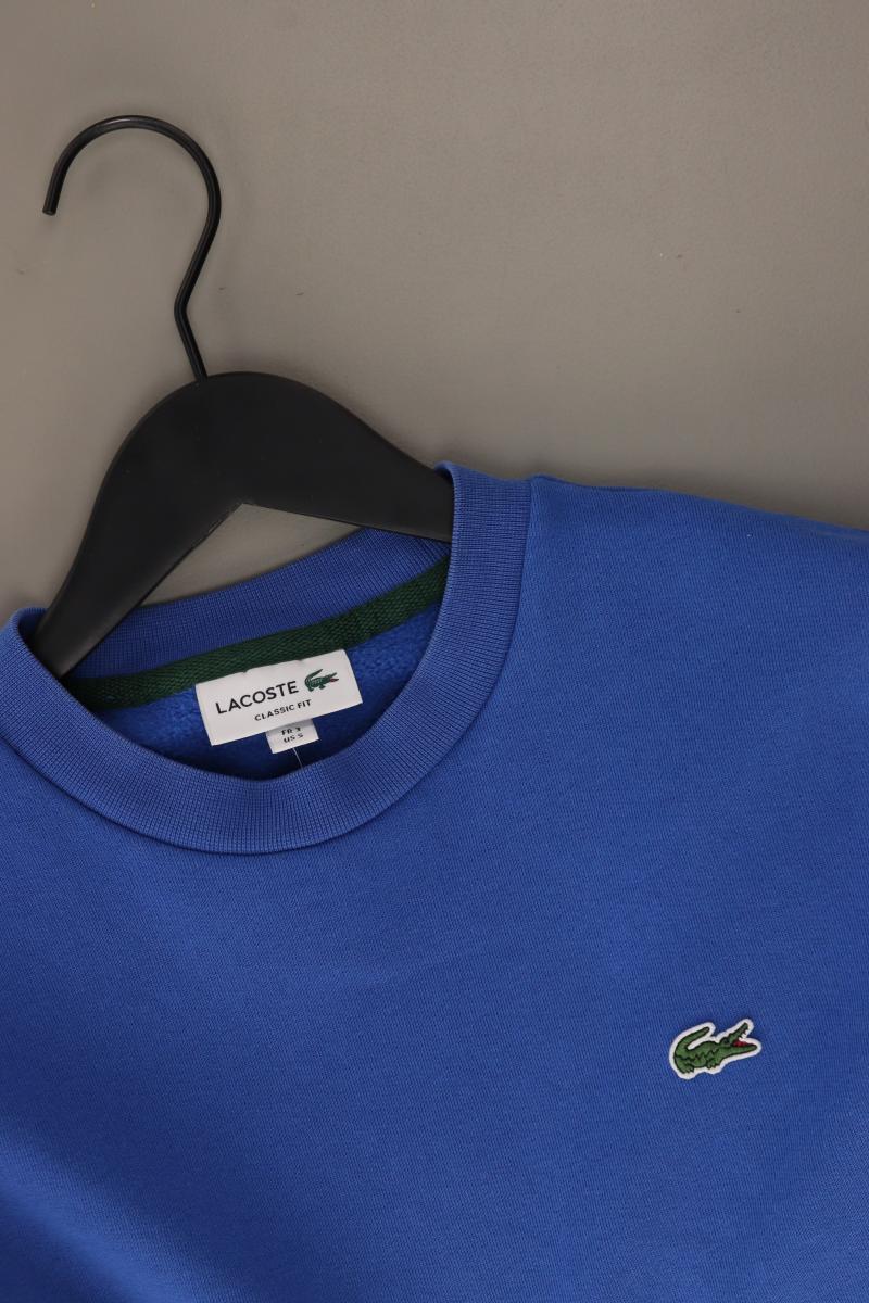 Lacoste Langarmpullover für Herren Gr. S blau aus Baumwolle - Image 3