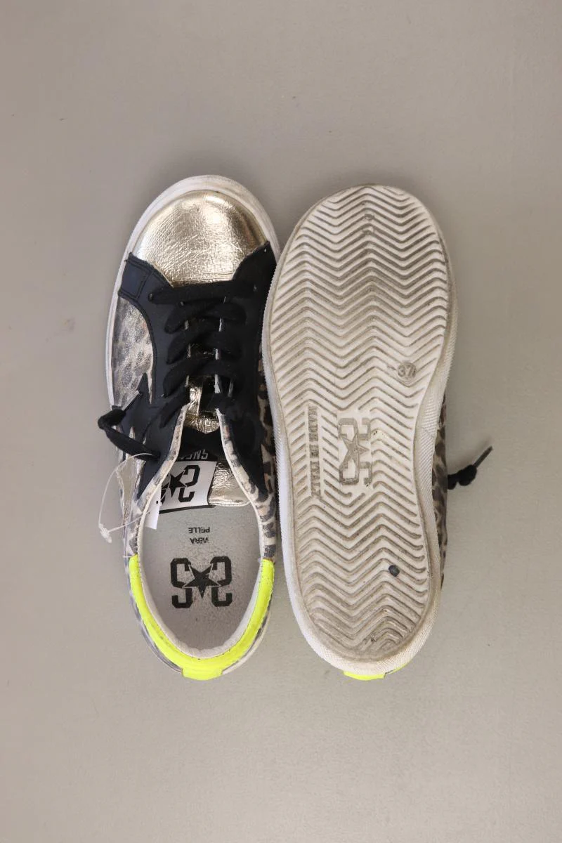 Echtledersneaker Gr. 37 mit Tierdruck mehrfarbig - Image 4