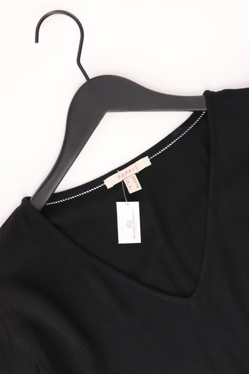 Esprit Kurzarmbluse Gr. 36 schwarz aus Viskose - Image 3