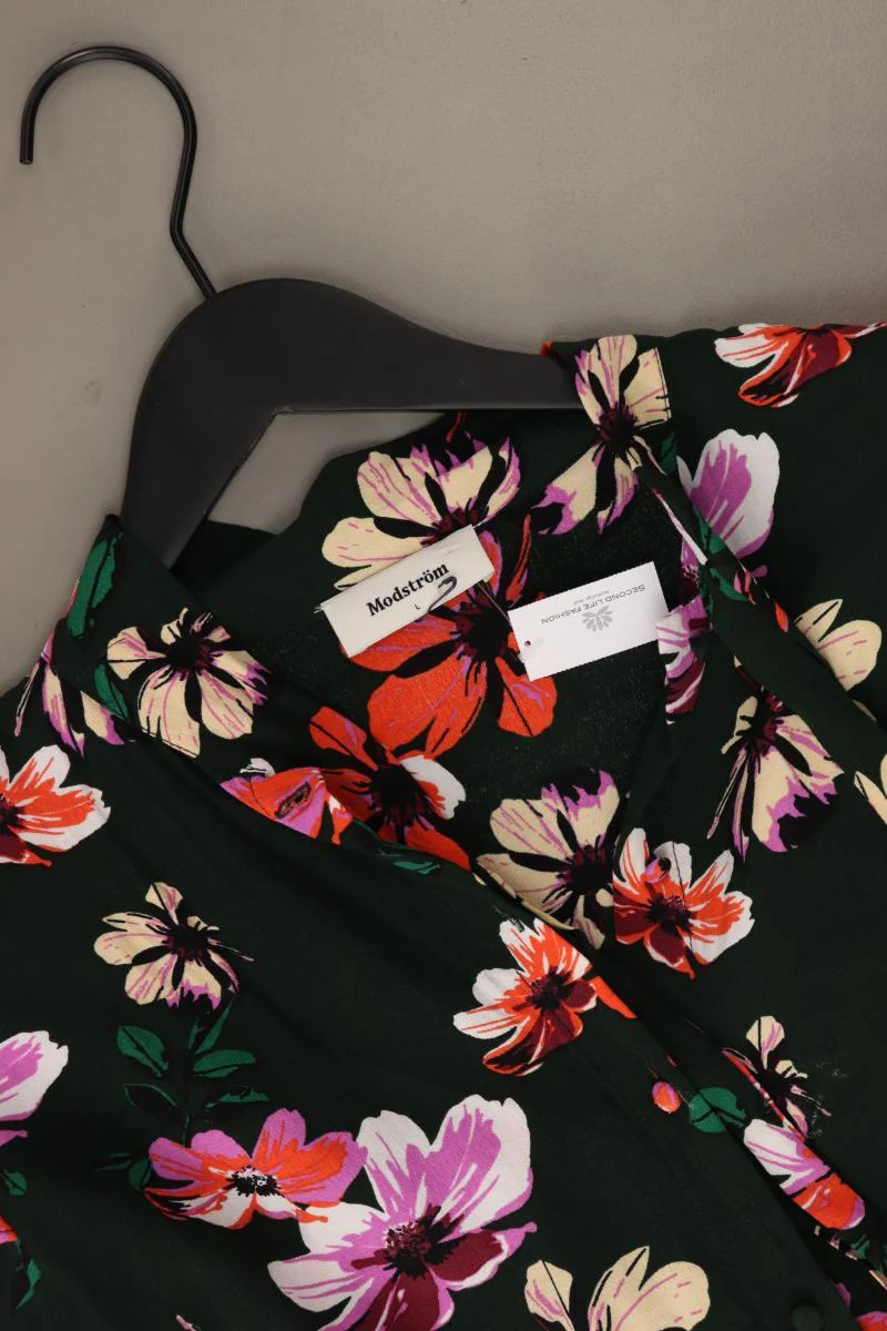 Modström Langarmkleid Gr. L mit Blumenmuster neuwertig mehrfarbig aus Viskose - Image 3